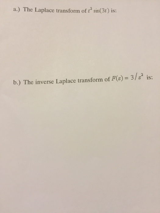 laplace transform of t sin3t cos2t