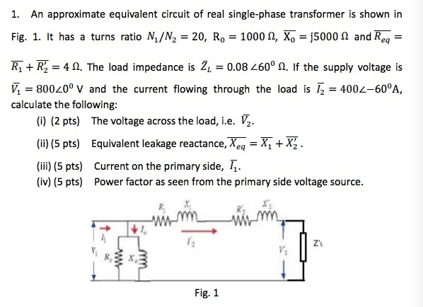 Solved 1. An approximate equivalent circuit of real | Chegg.com