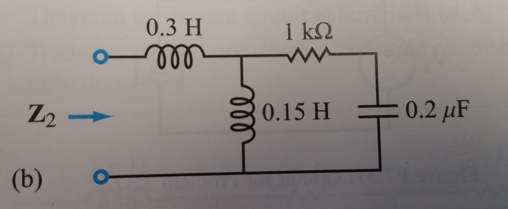 Solved 134 Determine The Equivalent Impedance: (b) B Z2 At | Chegg.com