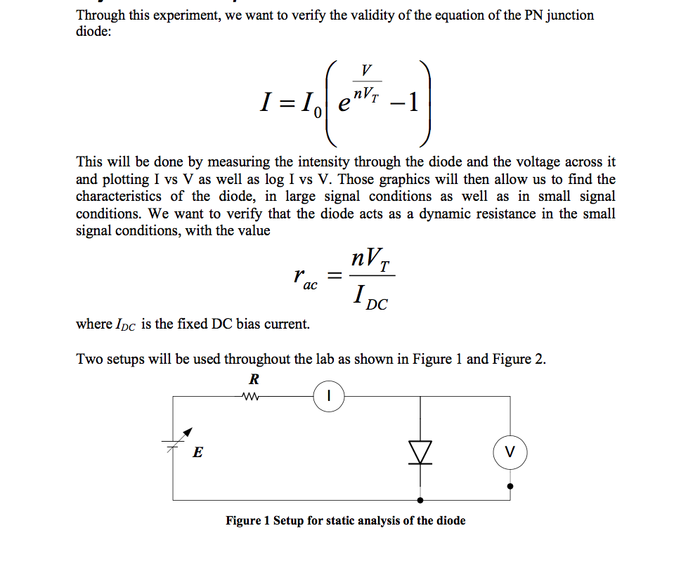 Solved Through this experiment, we want to verify the