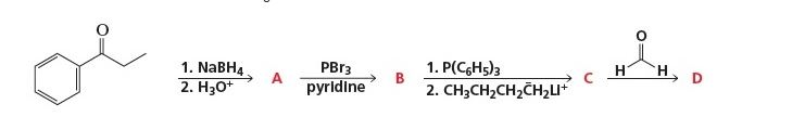 Solved 1. NaBH 2. H30+ PBr3 pyridine 1. P(C6H53 2. | Chegg.com