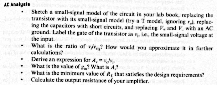 Solved PART 1: DESIGN AND SIMULATION Consider The Circuit | Chegg.com