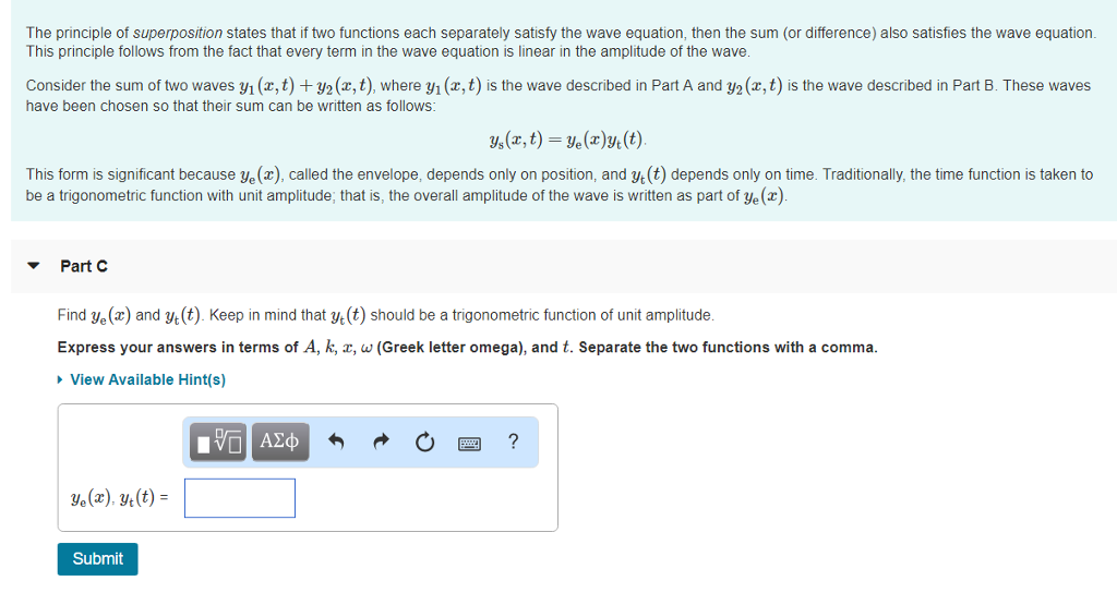 Solved Creating a Standing Wave Constants Learning Goal: To | Chegg.com
