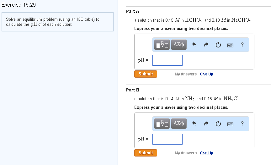 Solved Solve an equilibrium problem (using an ICE table) to