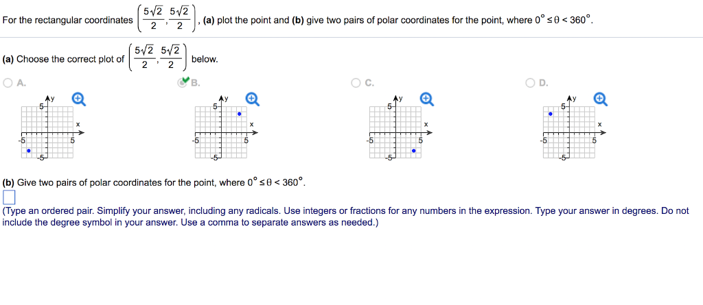 solved-for-the-rectangular-coordinates-a-plot-the-point-chegg