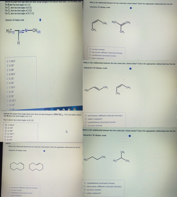 Solved What Is The Relationship Between The Two Molecules 9533