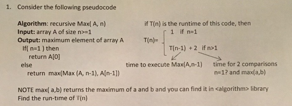 Solved Hi Experts, This is a computer algorithm problem. | Chegg.com