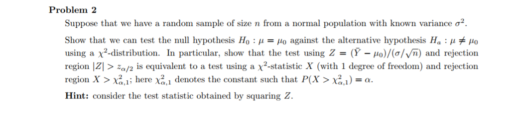 Solved Problem 2 Suppose that we have a random sample of | Chegg.com