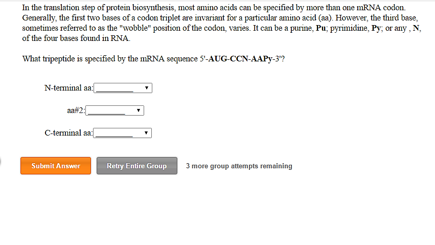 Solved In the translation step of protein biosynthesis, most | Chegg.com
