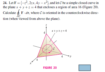 Solved Let F =?z^2, 2zx, 4y ? x^2 , and let C be a simple | Chegg.com
