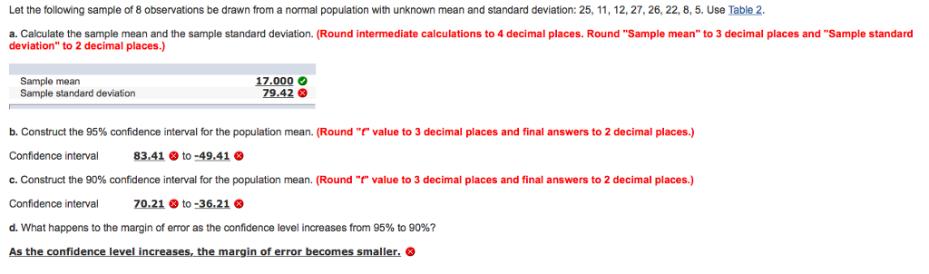 Solved Let The Following Sample Of 8 Observations Be Drawn | Chegg.com