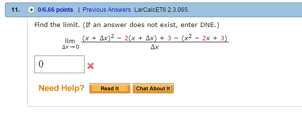 Solved Find The Limit If An Answer Does Not Exist Enter