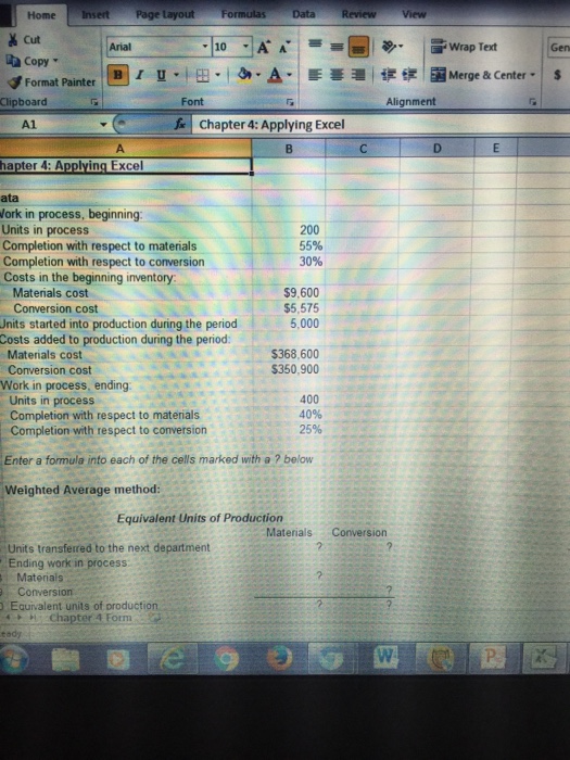 Solved Home Insert Page LayoutFormulasData Review View Cut Chegg
