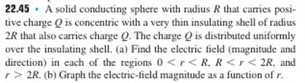 Solved How to calculate the electric field of a sphere and | Chegg.com