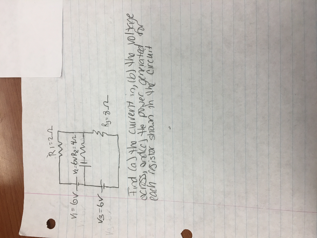 Solved In Figure Find (a) The Current In (b) The Voltage | Chegg.com