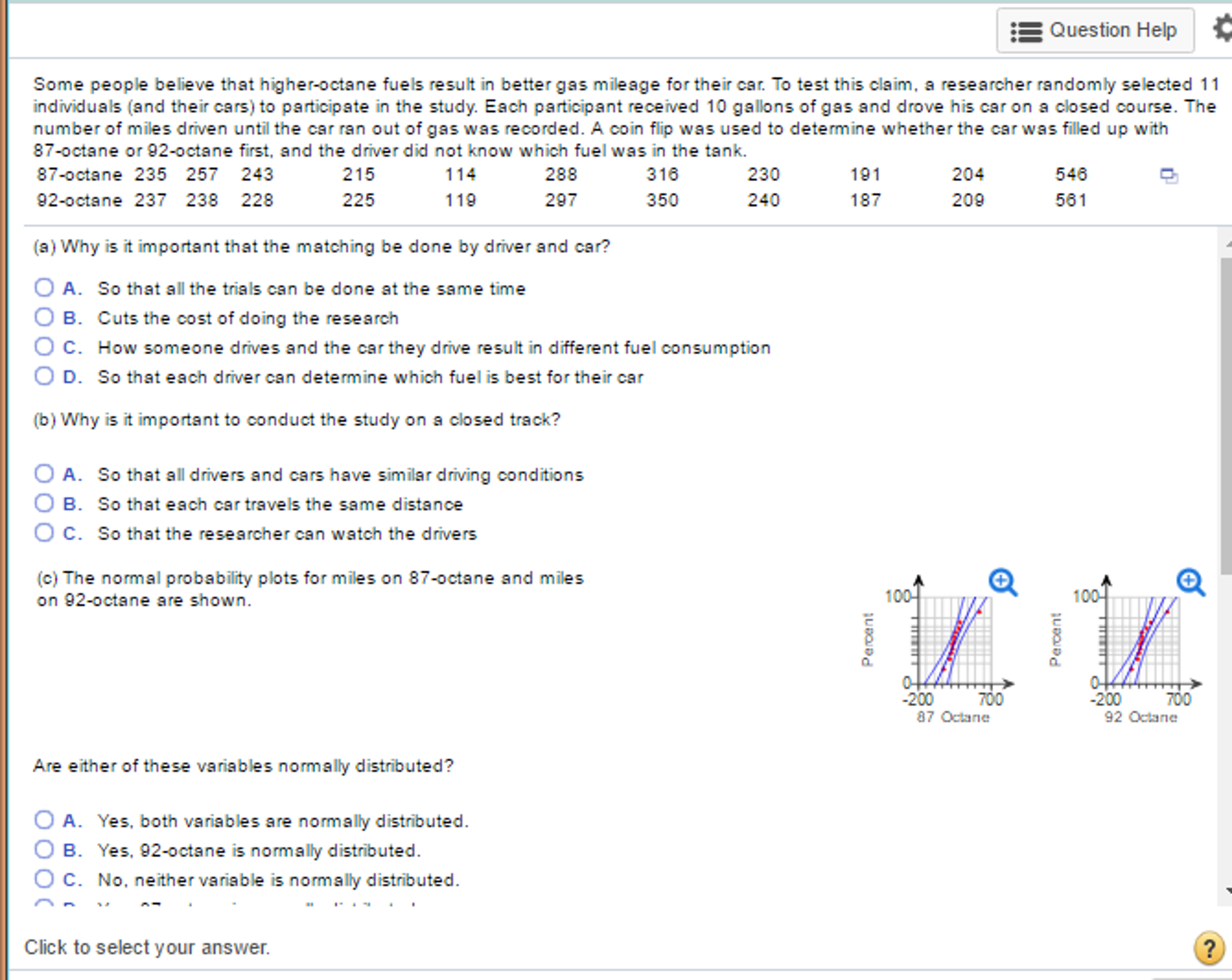 Solved Some people believe that? higheroctane fuels result