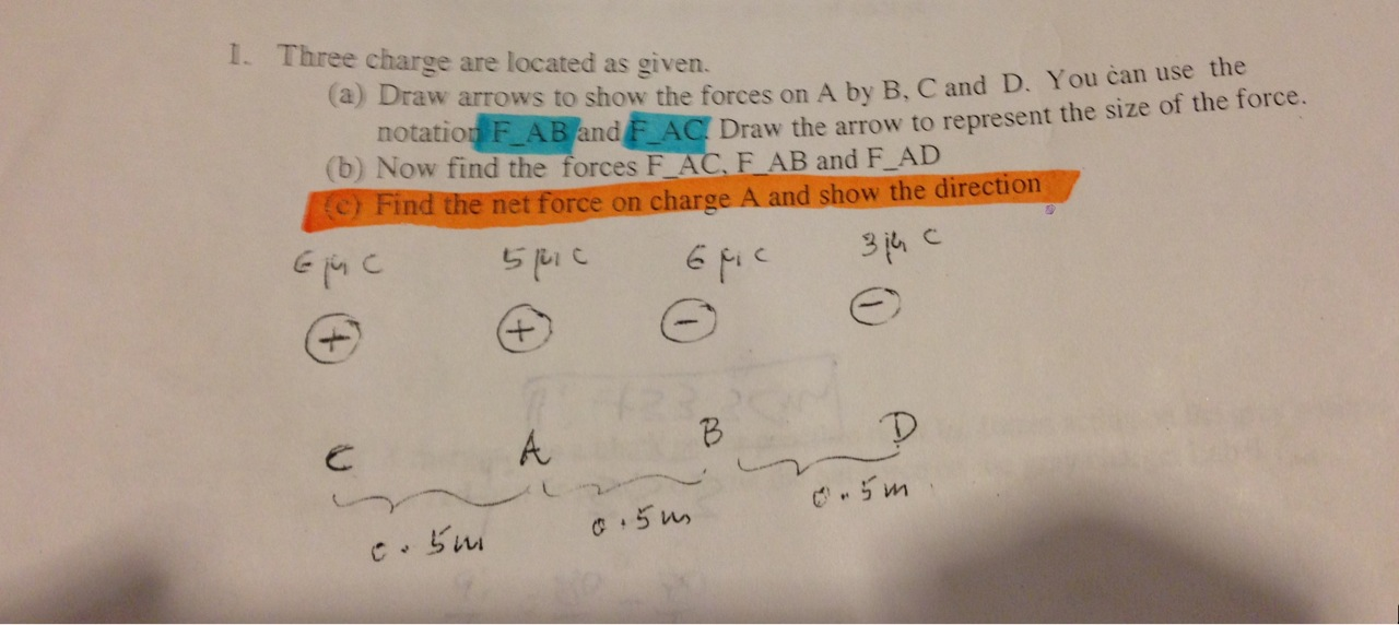 solved-find-the-net-force-on-charge-a-and-show-chegg