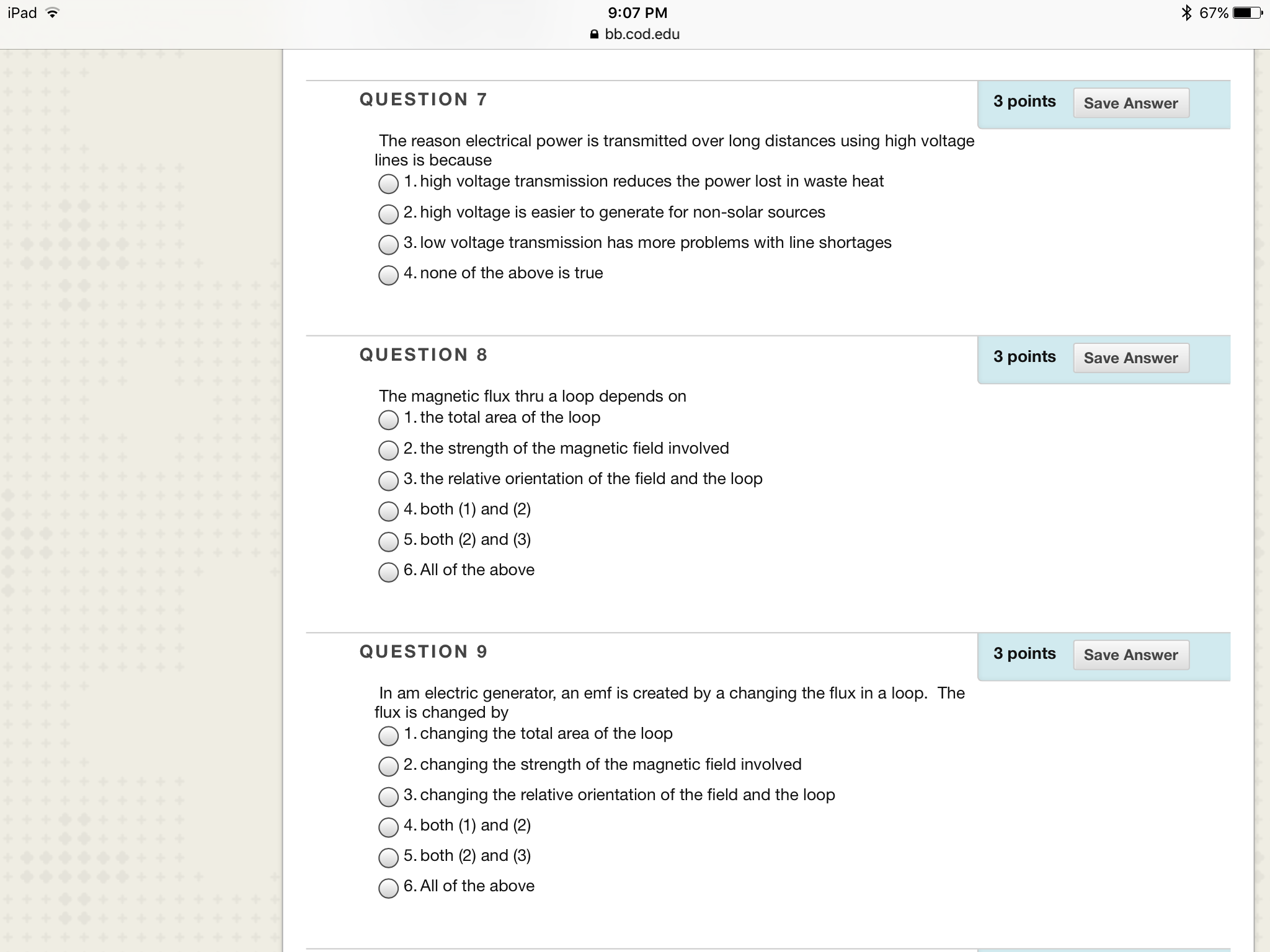 Solved iPad 67 907 PM a bb.cod.edu Useful Links Reading