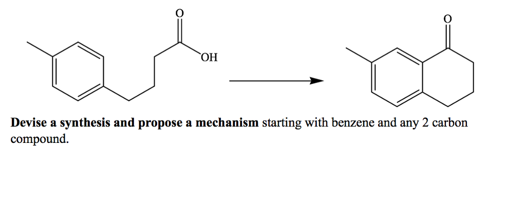 Solved он Devise a synthesis and propose a mechanism | Chegg.com