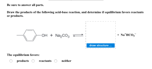 Solved Draw The Products Of The Following Acid Base 1494