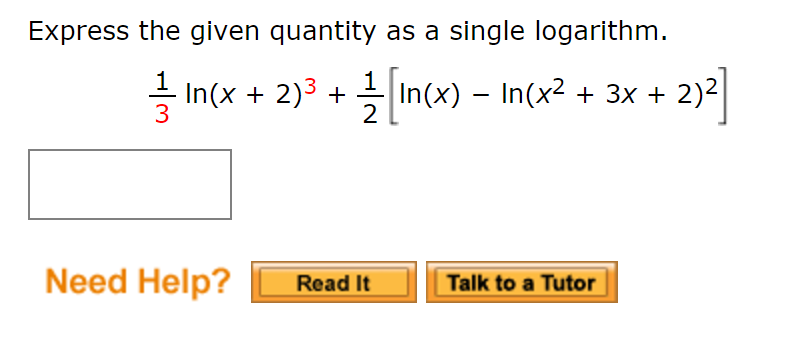 solved-express-the-given-quantity-as-a-single-logarithm-chegg