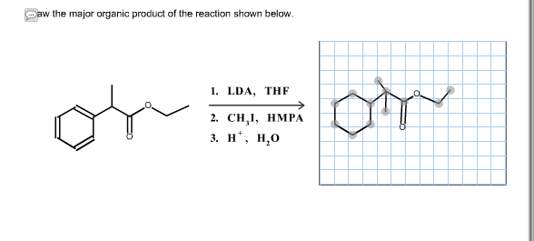 Solved Draw the major organic product of the reaction shown | Chegg.com