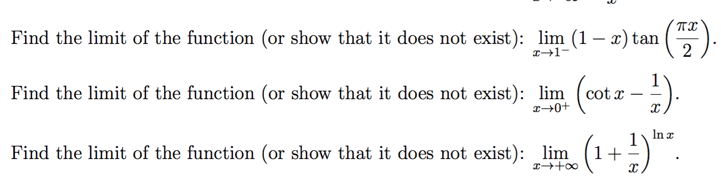 Solved Find the limit of the function (or show that it does | Chegg.com