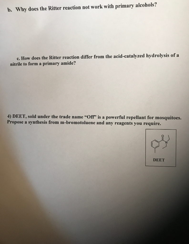 solved-b-why-does-the-ritter-reaction-not-work-with-primary-chegg