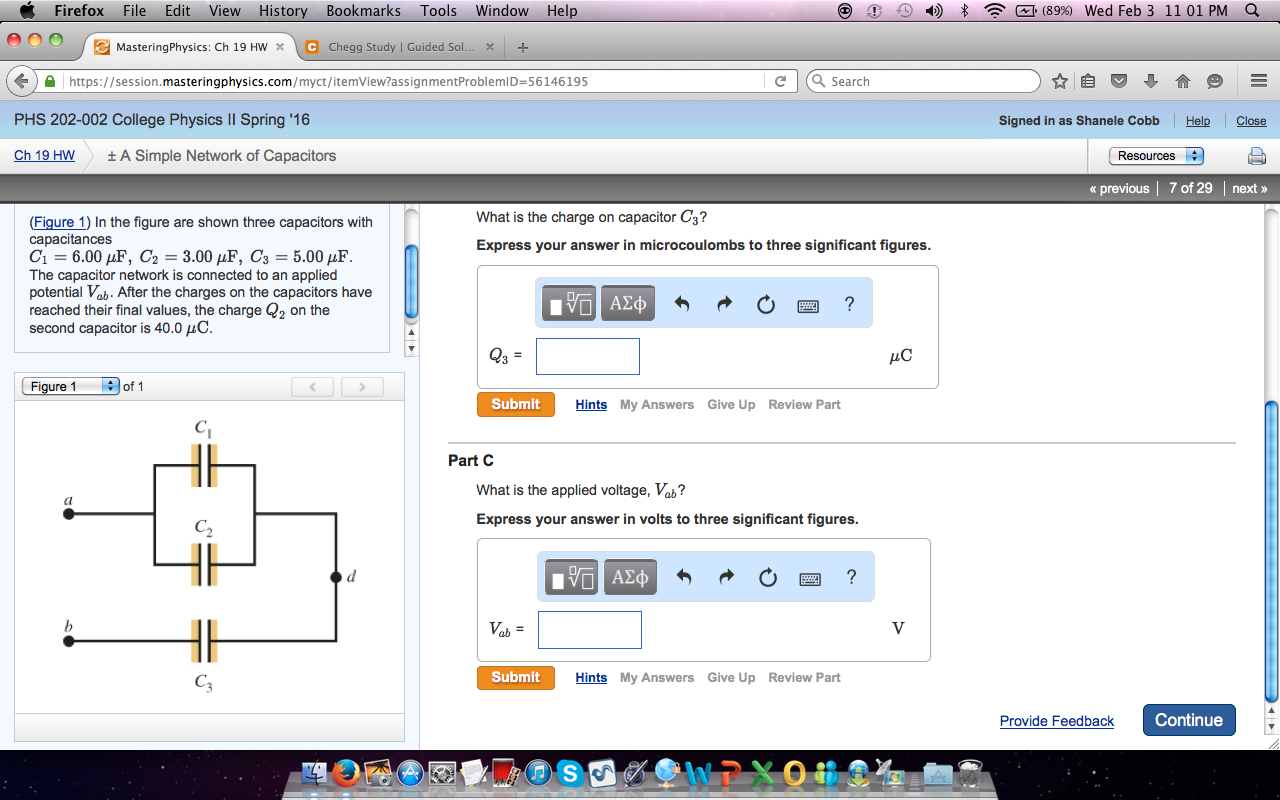 Solved In the figure are shown three capacitors with