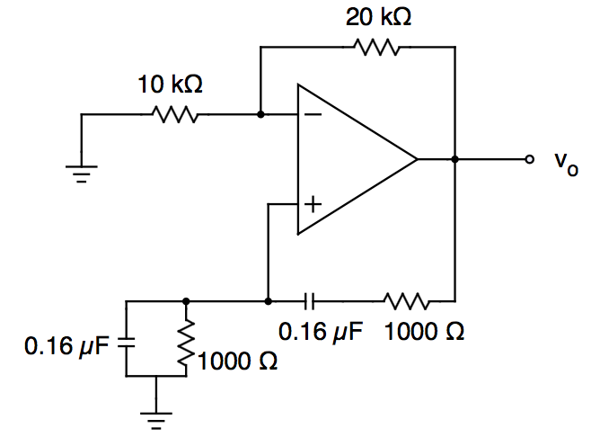 Solved For the circuit shown below, determine the output | Chegg.com