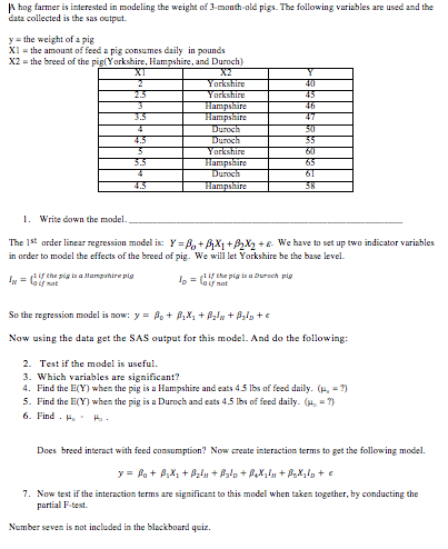 Solved I NEED THIS DONE ASAP a) Find the E(Y) when the | Chegg.com