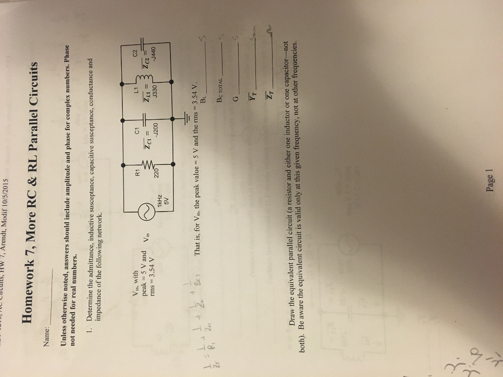 Solved Determine the admittance, inductive susceptance,