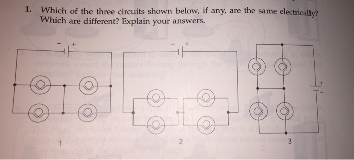 Solved Which Of The Three Circuits Shown Below, If Any, Are | Chegg.com