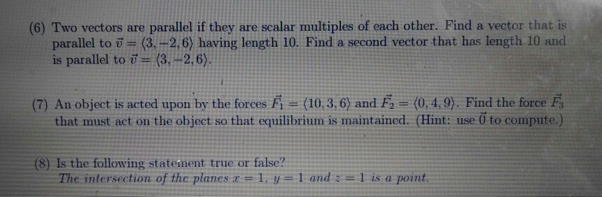 are parallel vectors scalar multiples of each other
