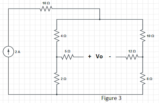 Solved: For The Circuit In Figure 3, Find VO Using Voltage... | Chegg.com