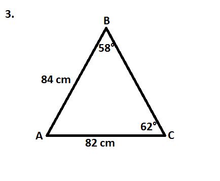 Solved 1. List the angles of triABC in order from smallest | Chegg.com