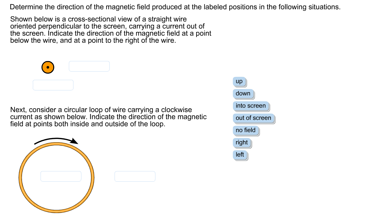Solved Determine the direction of the magnetic field | Chegg.com