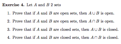 prove the intersection of two open sets is open