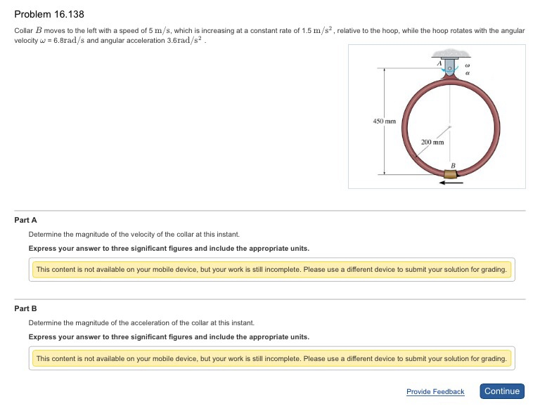 Solved Collar B moves to the left with a speed of 5 m/s,