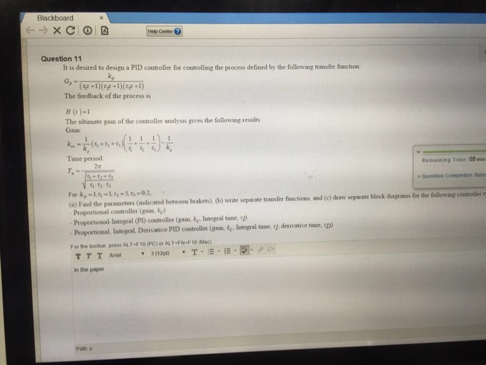 It is desired to design a PID controller for | Chegg.com