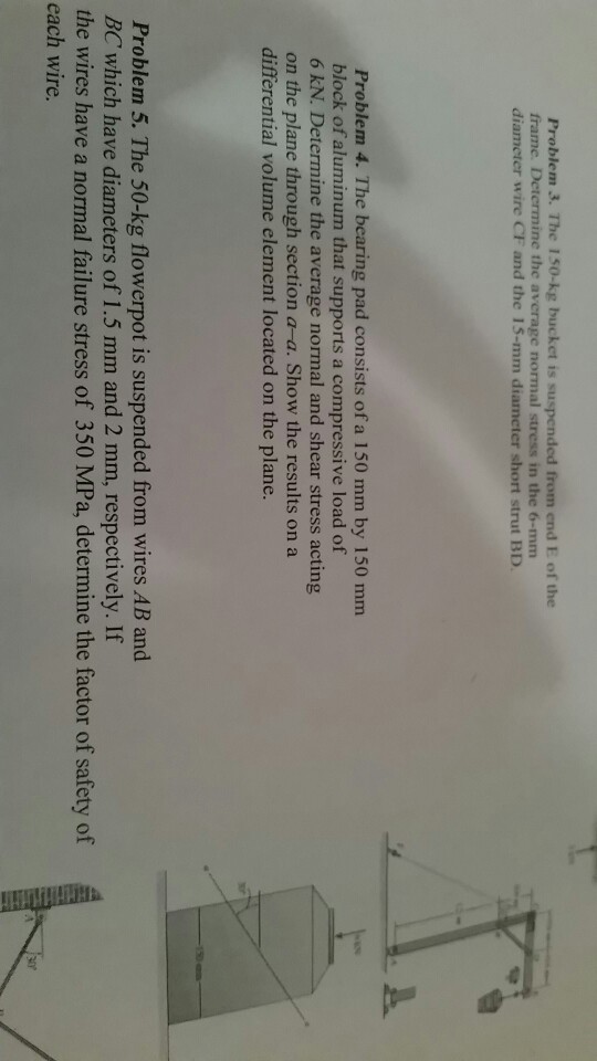 Solved Problem 3. The 150kg bucket is suspended from end E