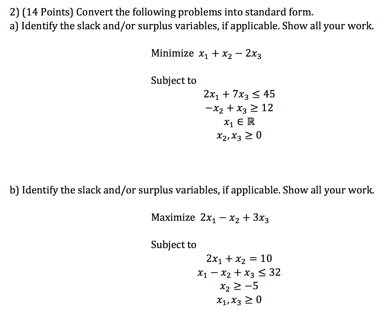 solved-convert-the-following-problems-into-standard-form-chegg