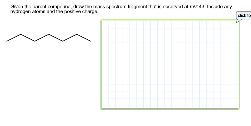 Solved Given the parent compound draw the mass spectrum Chegg com