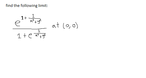 solved-find-the-following-limit-e-1-1-x-2-y-2-1-e-chegg