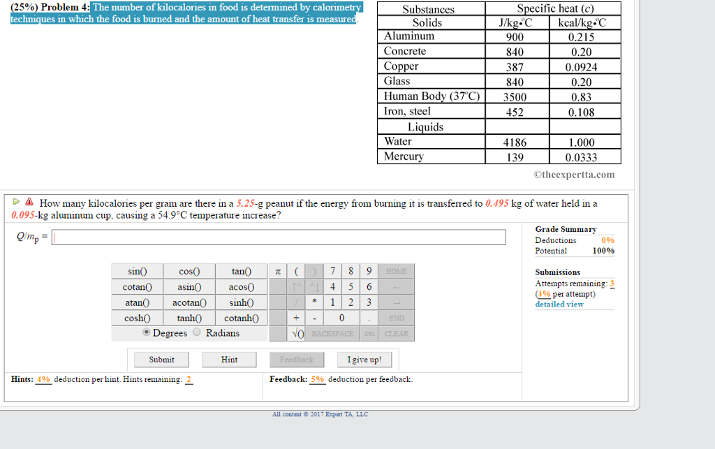 solved-25-problem-4-the-number-of-kilocalories-in-food-is-chegg