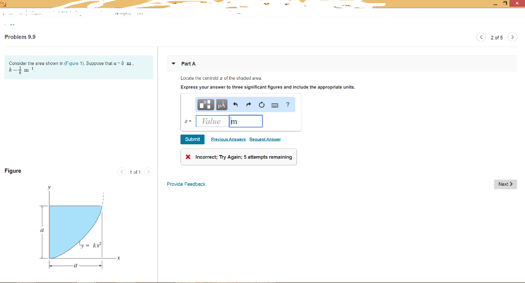 Solved Problem 9.9 2 of 5 Consider the area shown in (Figure | Chegg.com