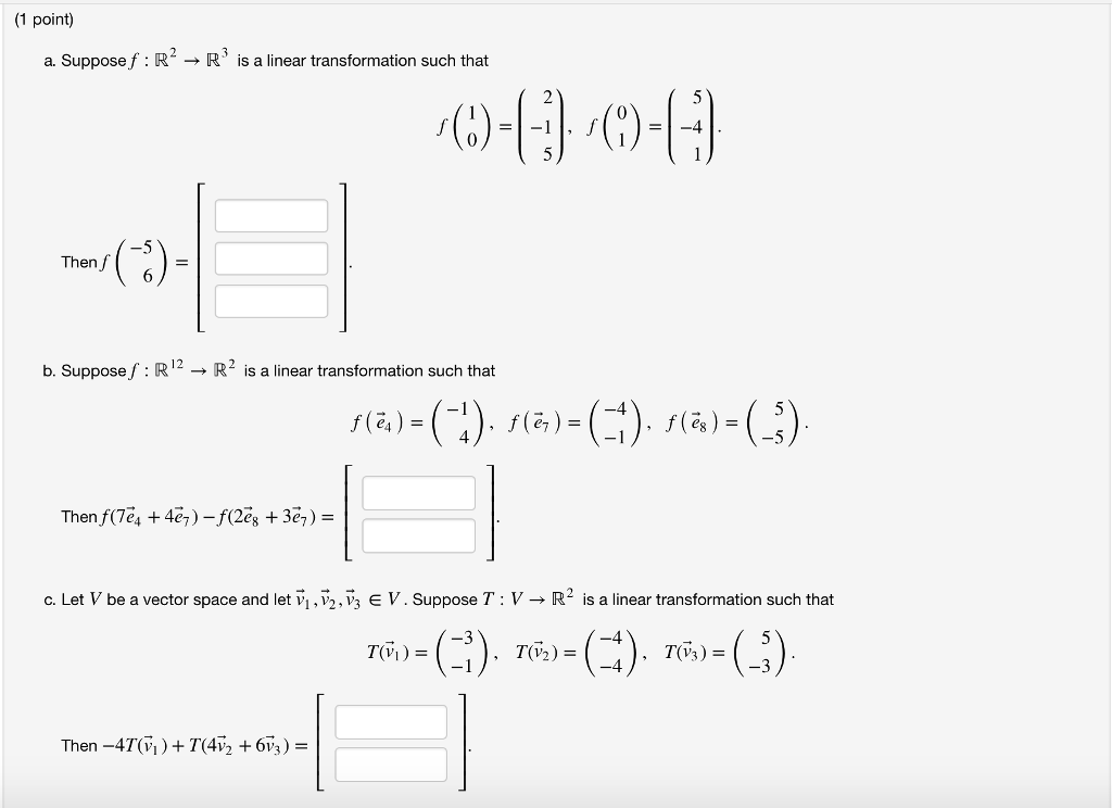 Solved 1 Point 3 A Suppose F R → R Is A Linear