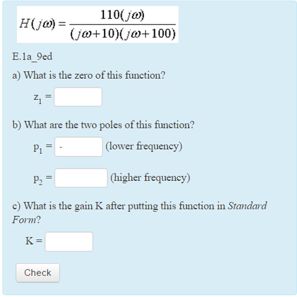 Solved H j omega 110 j omega j omega 10 j omega Chegg