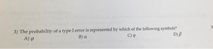 What Is The Probability Of Type I Error