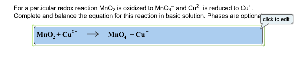 Solved For a particular redox reaction MnO2 is oxidized to | Chegg.com